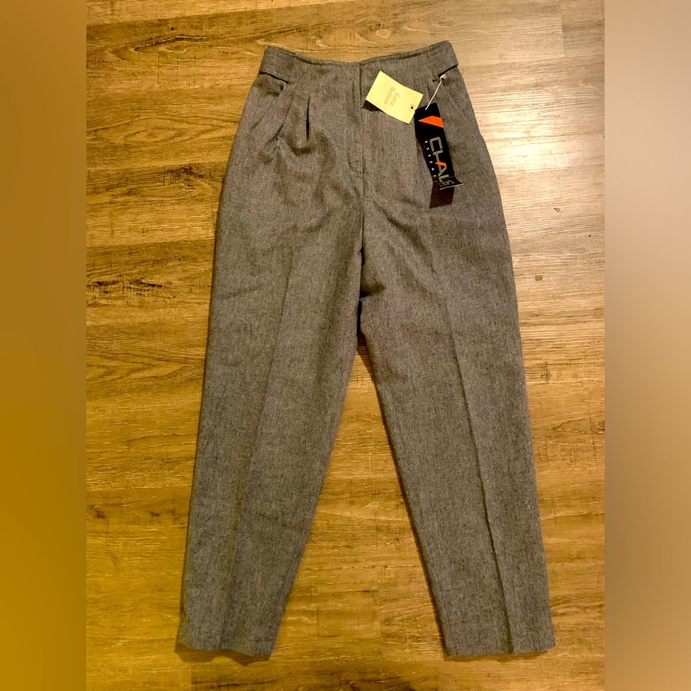 NWT Chaus Gray Womens Pants Size 10 Wool Blend
